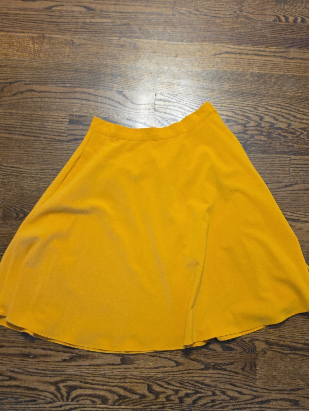 Modcloth Mustard Yellow Circle Skirt